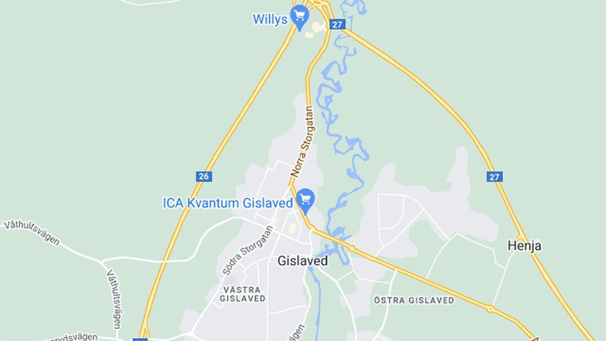 Google maps, Gislaved