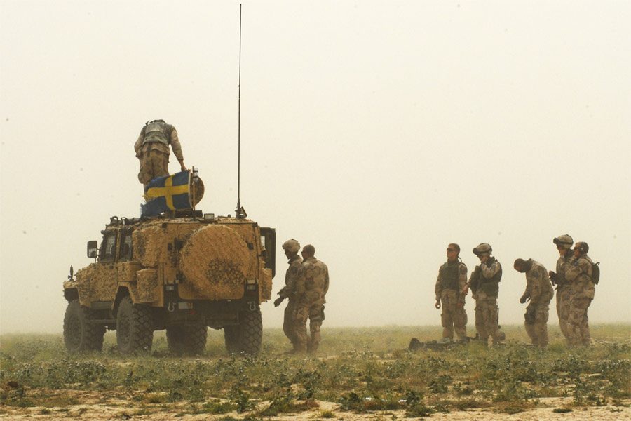 Personterrängbil 6 Galten i Afghanistan.
