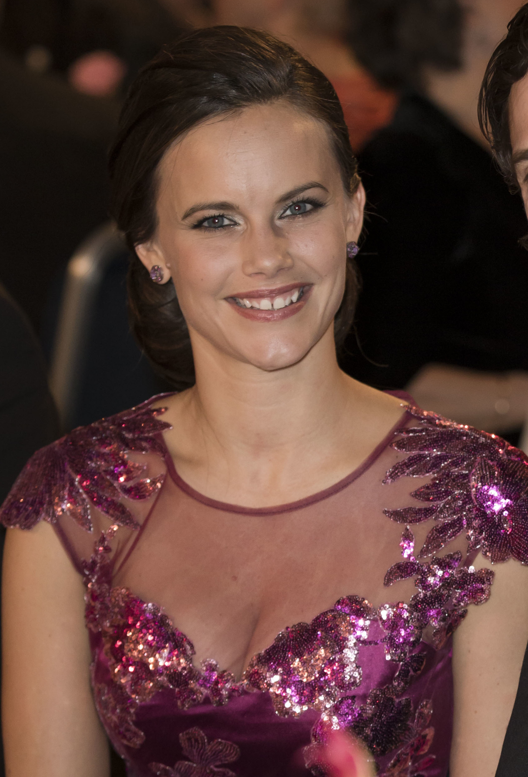 Sofia på nobelmiddagen. Sofia på nobelmiddagen.