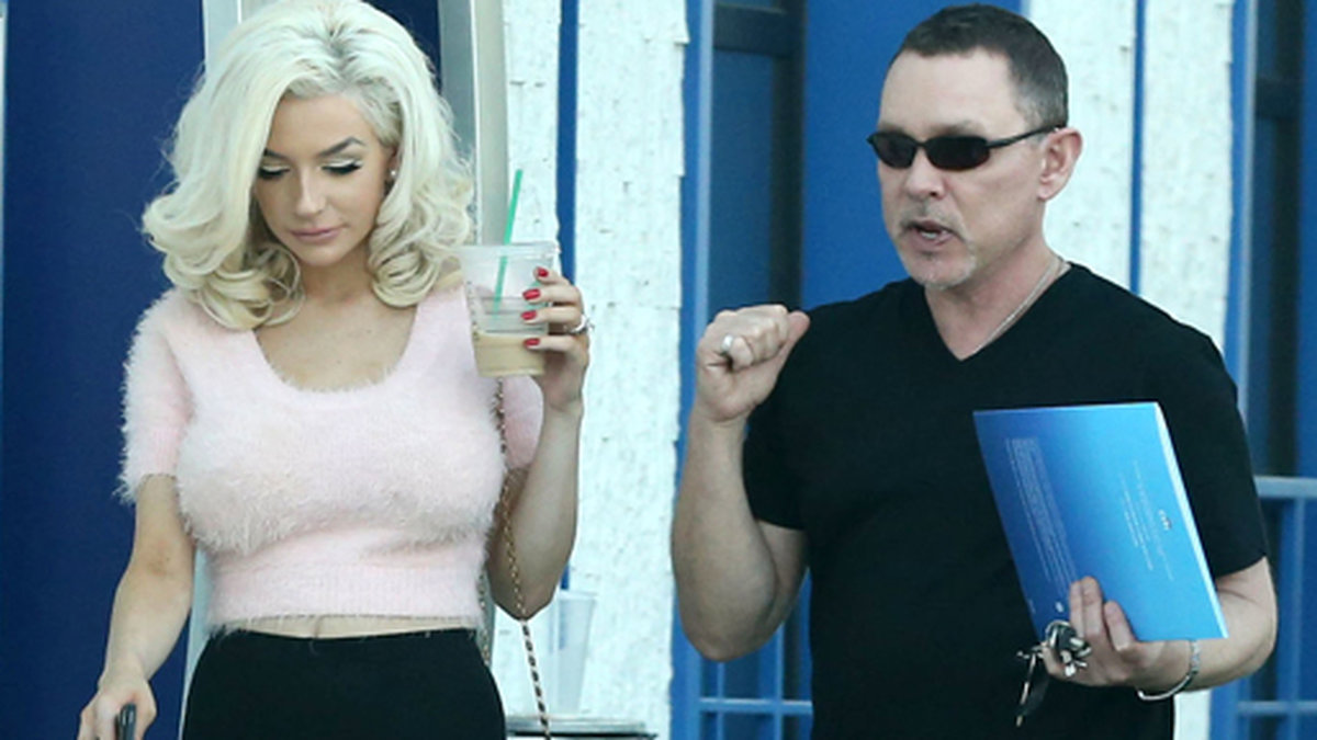 Courtney och Doug i Hollywood i juni 2015. 