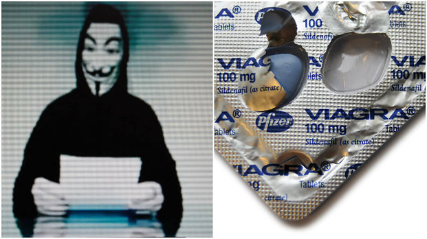 Viagra, Hemsida, Islamiska staten, Hackare, Anonymous