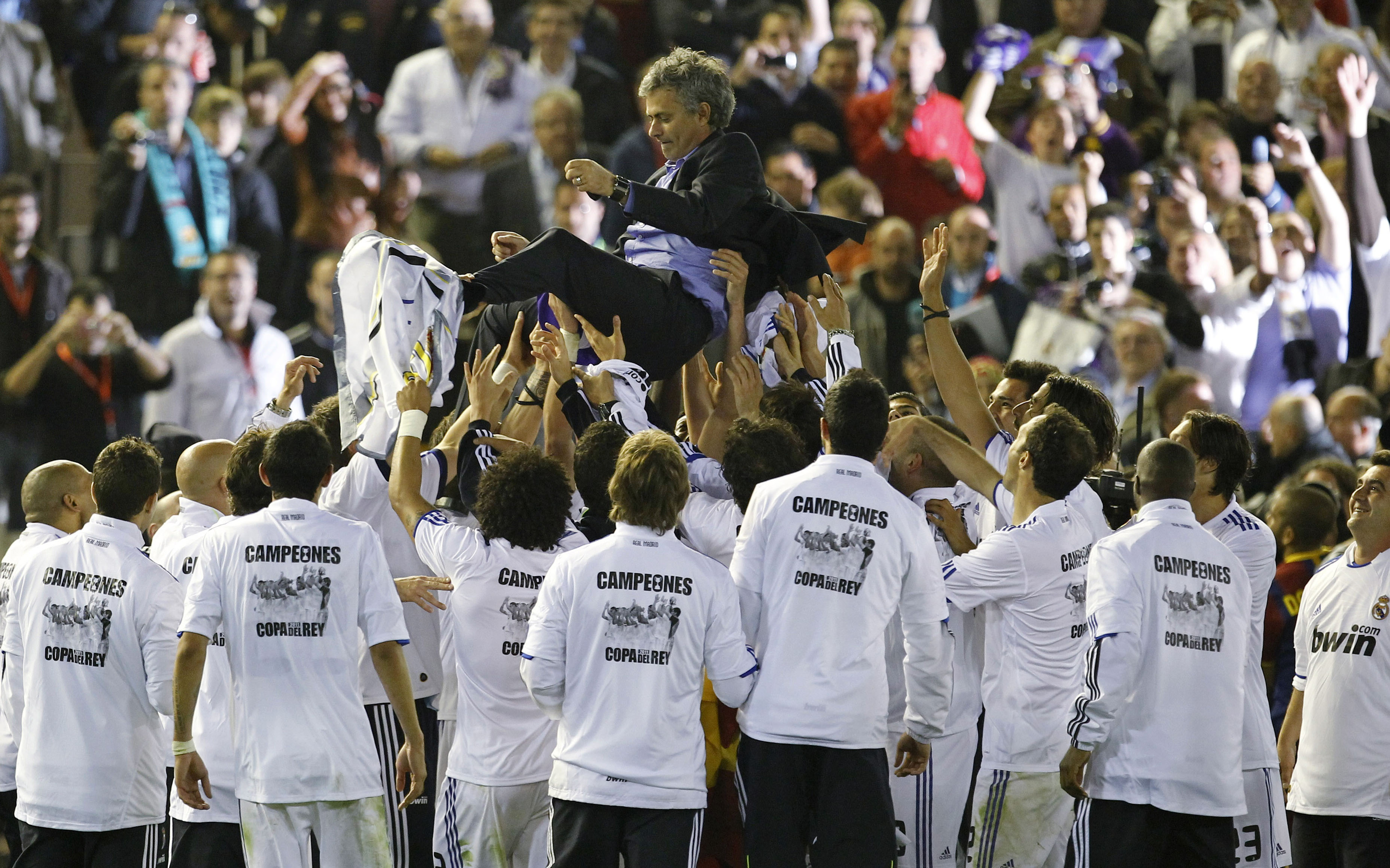 Hittills har det "bara" blivit en cup-framgång med de spanska jättarna, i Copa del Rey 2011.