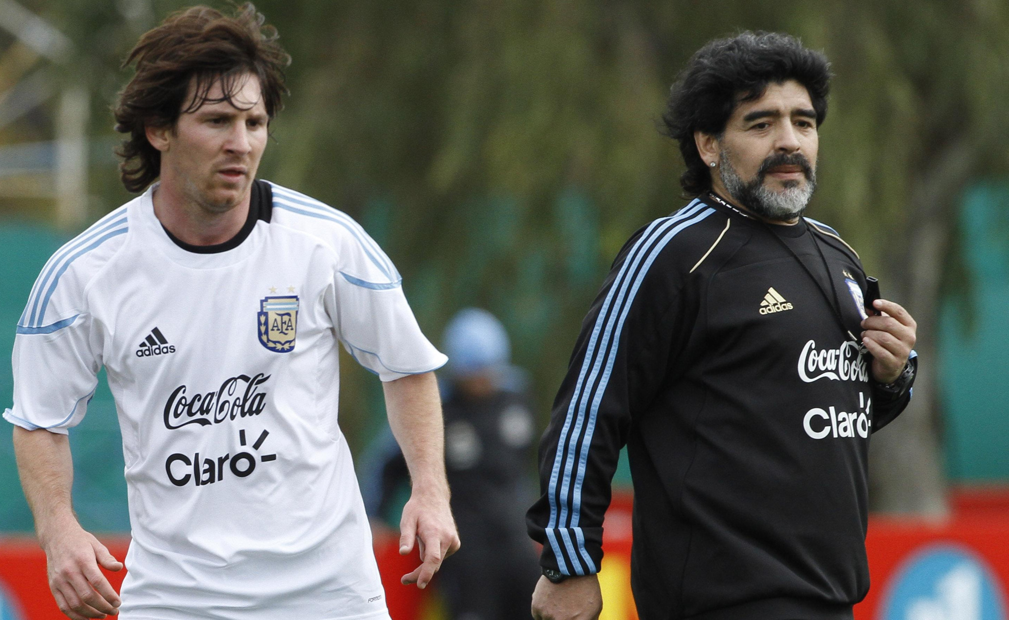 Fotbolls-VM, Diego Maradona, Lionel Messi, VM i Sydafrika, argentina