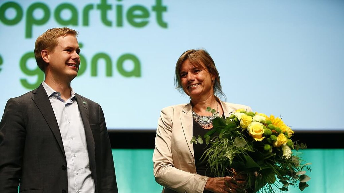 Gustav Fridolin och Isabella Lövin valdes till språkrör för Miljöpartiet på fredagen.
