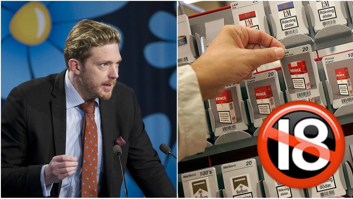 Sverigedemokraternas Josef Fransson vill att åldersgränsen för cigaretter höjs. 