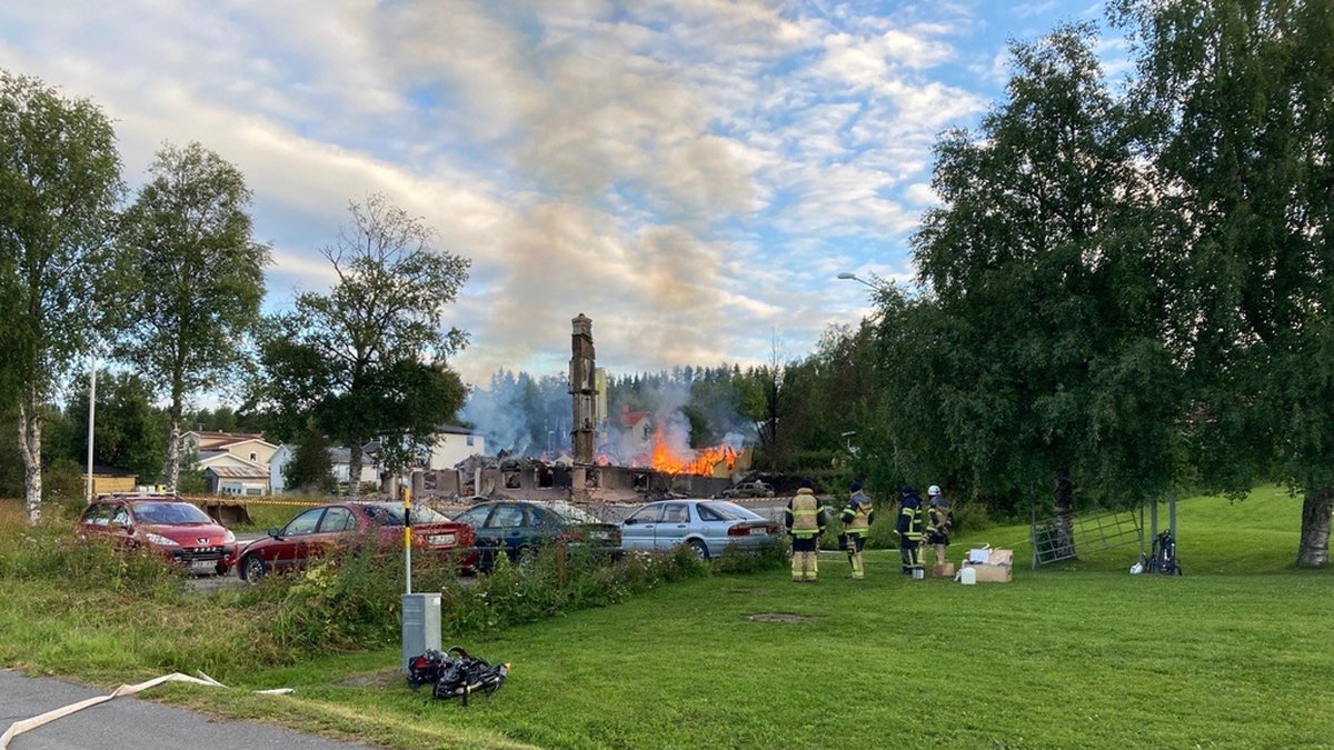 Folkets hus i Mörsil mellan Åre och Östersund totalförstördes vid en brand natten mot den 5 augusti. Arkivbild.