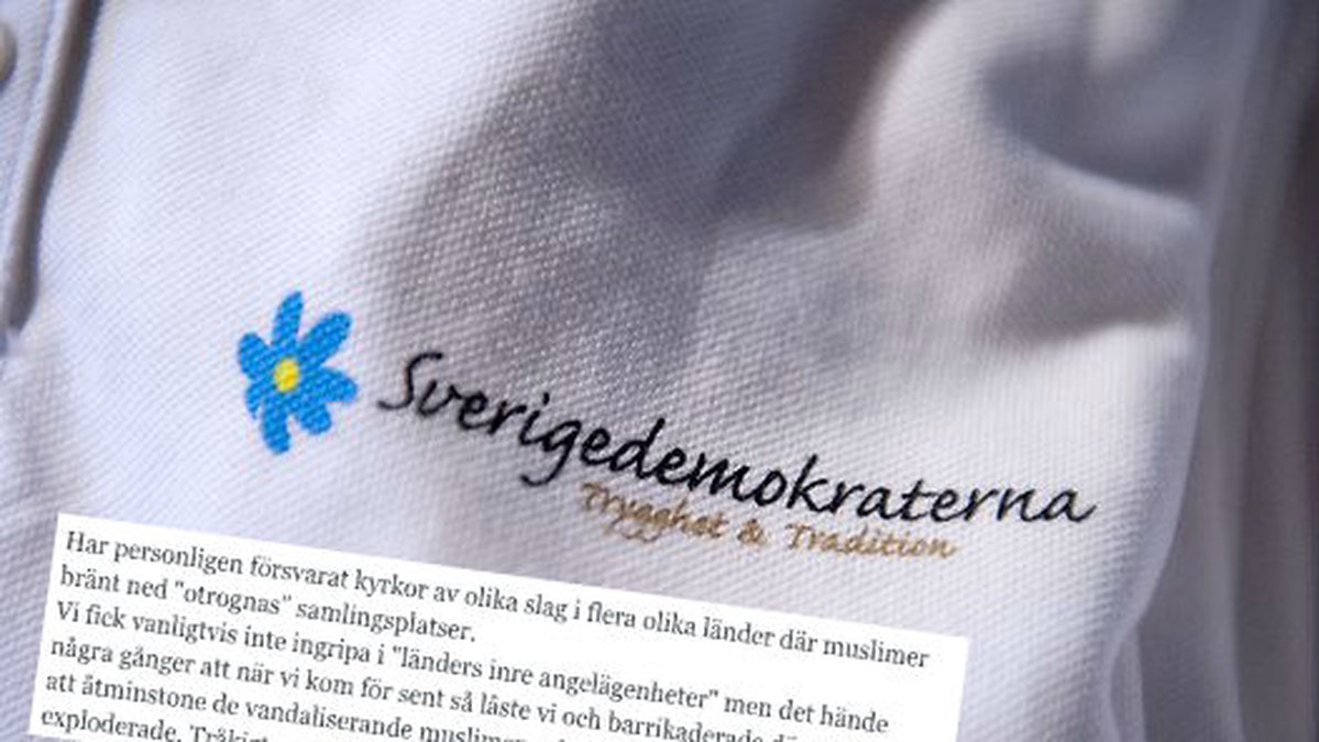 SD-politikern Lennart Karlsson har skrivit om sina krigsbrott under en FN-tjänstgöring. Han och Morgan Malmborg är Sverigedemokrater i samma kommun.