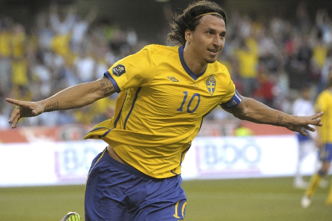 Zlatan Ibrahimovic sköt Sverige till en 19:e plats.