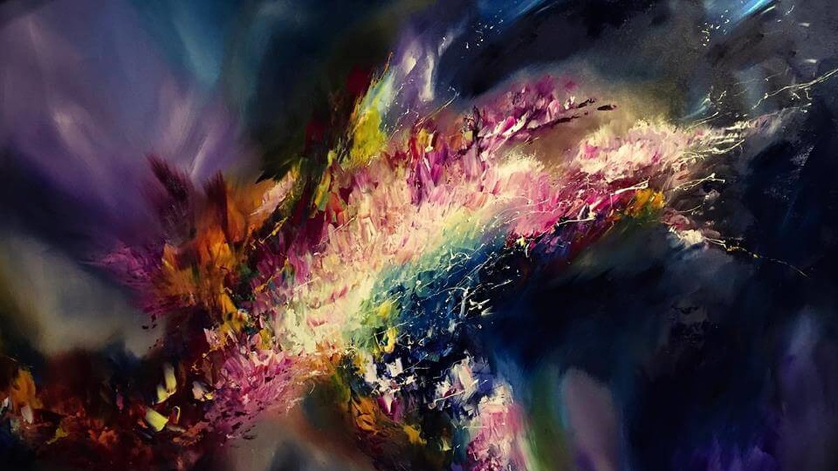Den här mysitiska färgexplosionen föreställer Lenny av Stevie Ray Vaughan. 