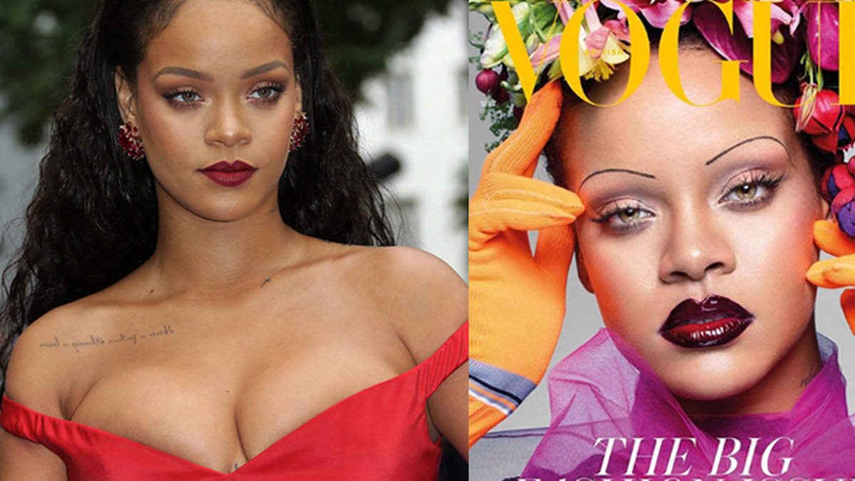 Rihannas bilder i Vogue chockar fansen. 