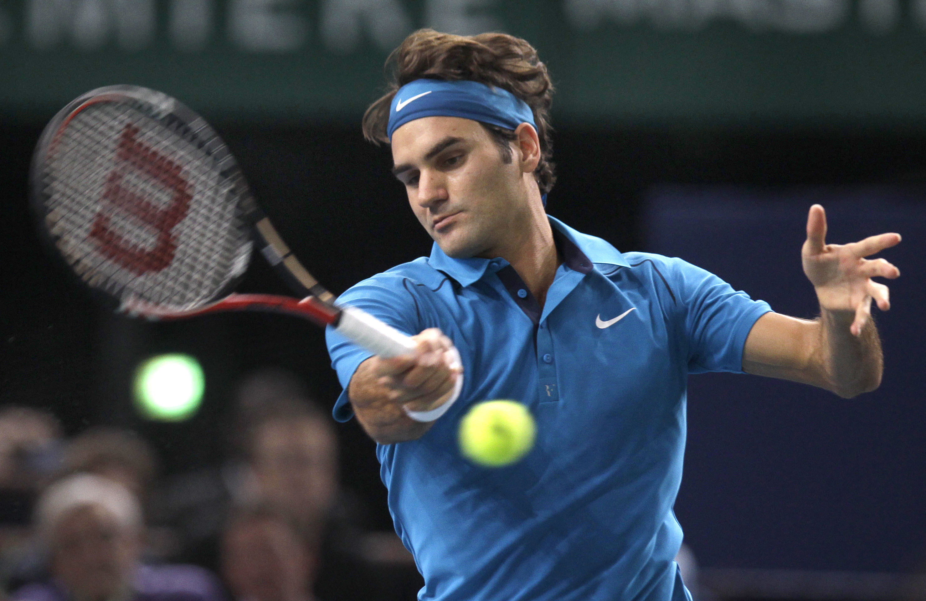 Roger Federer gick hela vägen i Paris Masters.