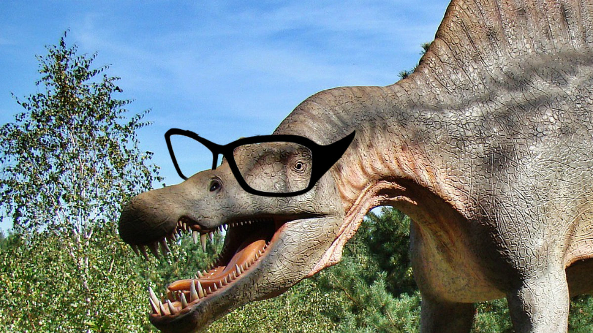 Dinosaurier verkar ha varit mer intelligenta än vi tidigare trott. Bilden är dock ett montage.