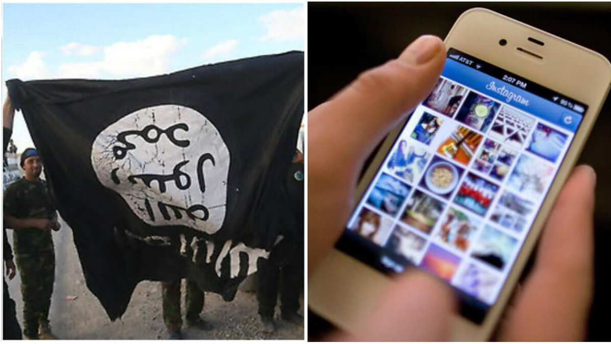 En styrelsemedlem i Gävle moské har lagt ut bilder på terroristorganisationen Islamiska statens flagga på Instagram.