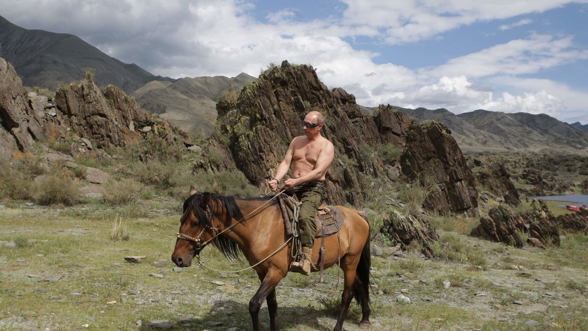 Alla expeditioner Putin åker på är välfotograferade och bilderna visas ofta upp i rysk press.