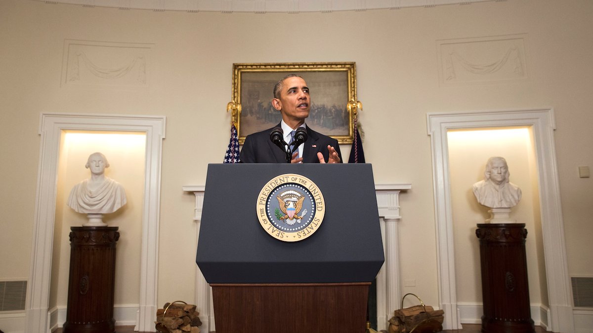 "You're next!", sa Obama och riktade sig mot IS-ledarna. 
