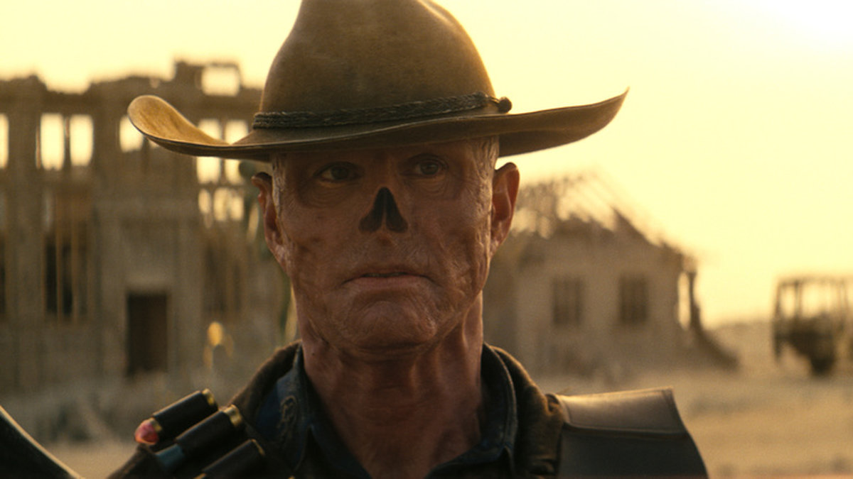 Walton Goggins som mutanten The Ghoul i tv-serien 'Fallout'. Pressbild.