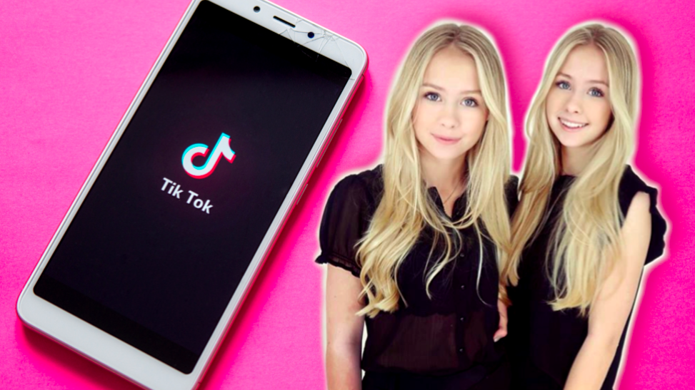 Iza och Elle Cryssanthander TikTok-tvillingarna med 5 miljoner följare