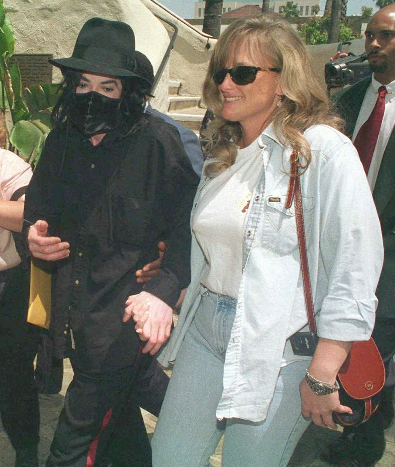 Michael Jackson och Debbie Rowe. Michael Jackson och Debbie Rowe.