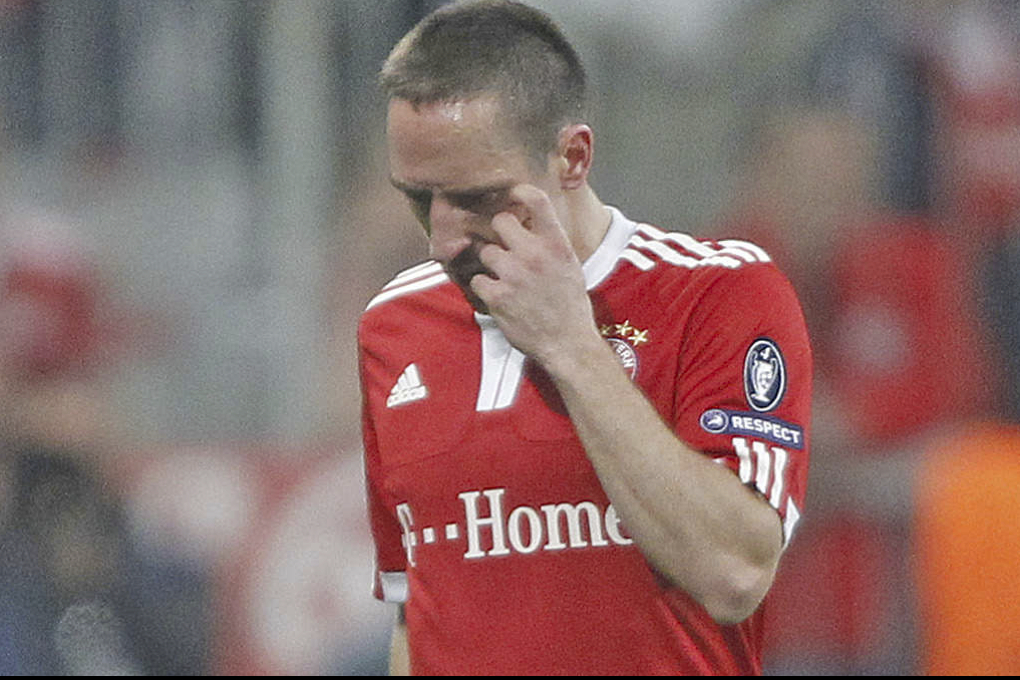 Som det ser nu så missar Franck Ribéry Champions League-finalen mot Inter.
