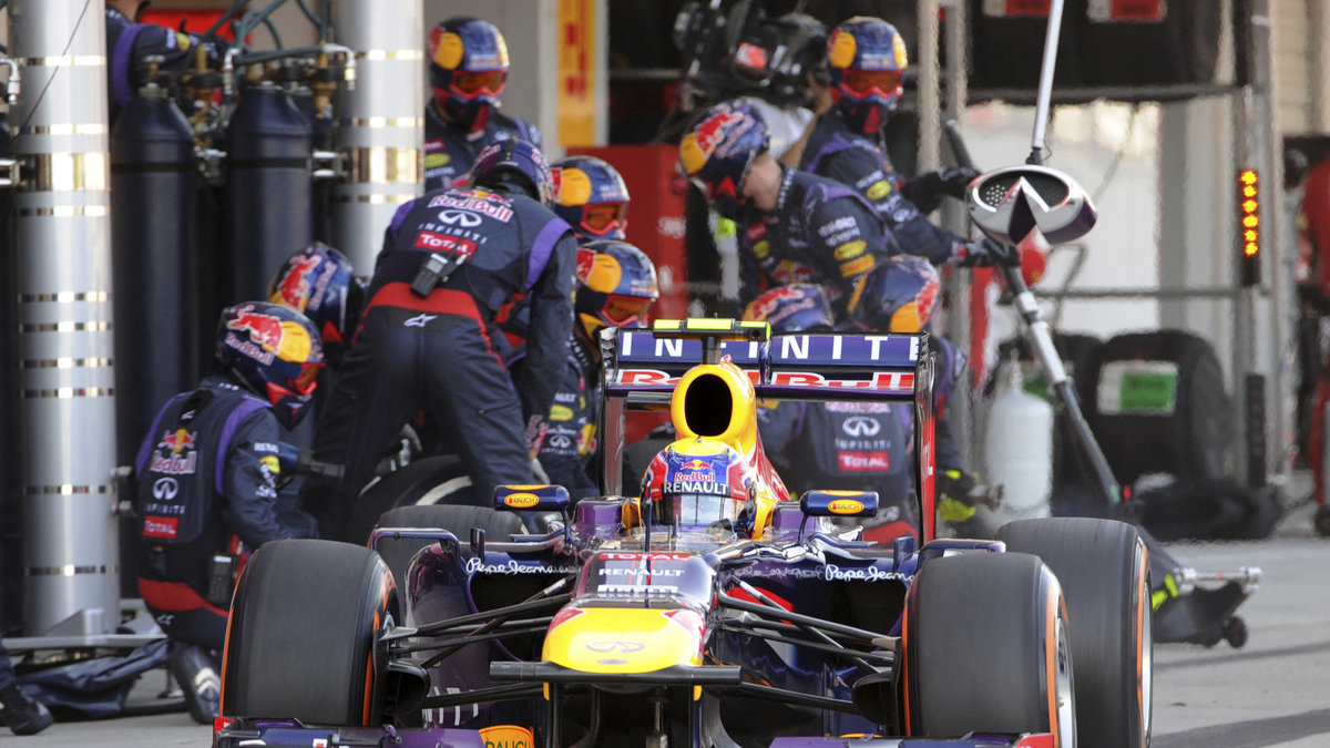 Sebastian Vettel kör för företaget.