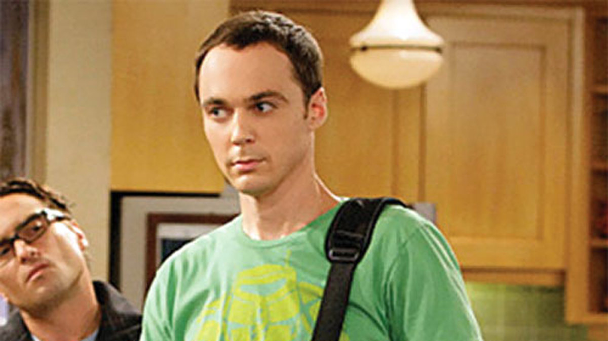 Sheldon är vänsterhänt och otroligt smart.