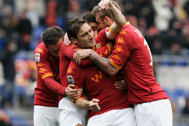 Derby, Francesco Totti, Fotboll, serie a, Lazio, Roma
