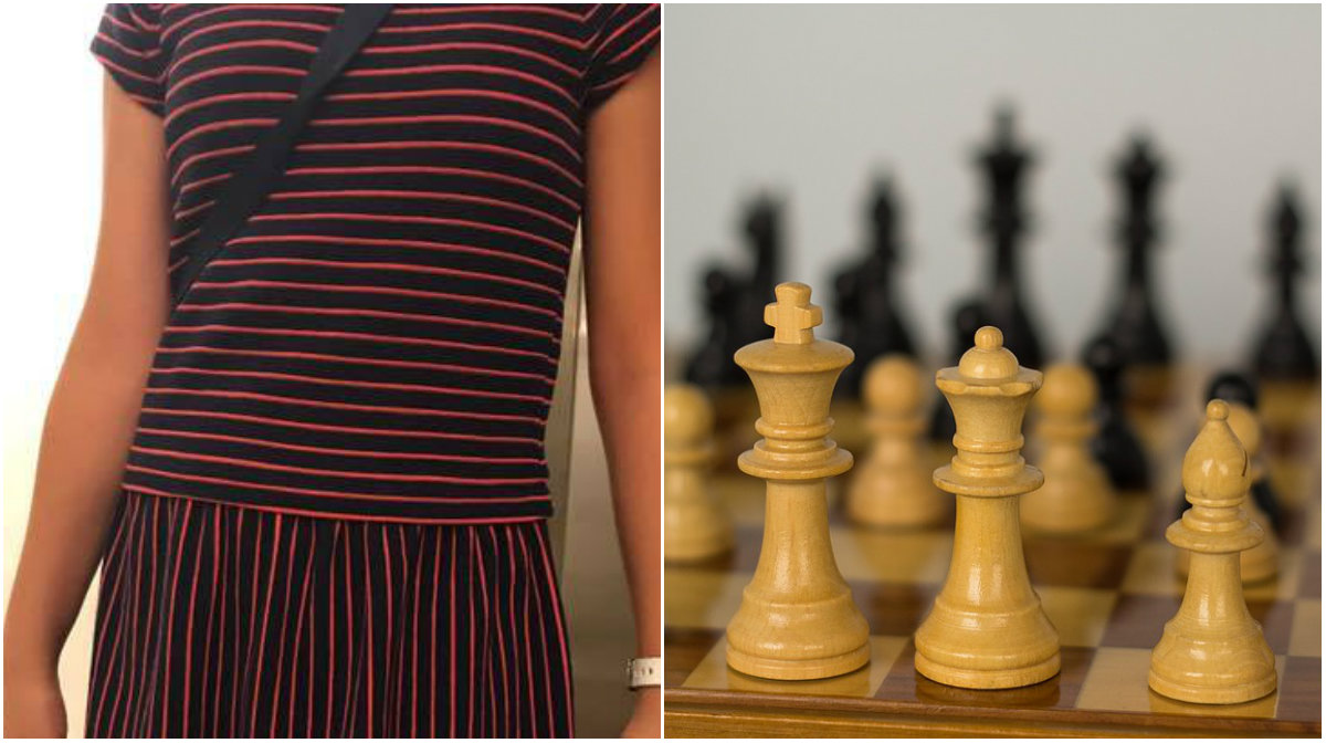 Den 12-åriga flickan blev utkastad från en schackturnering på grund av sin klädsel.