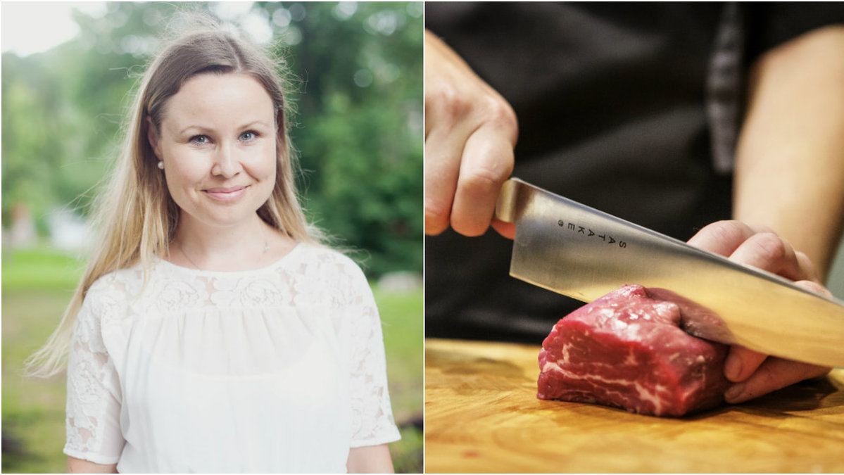 Erika Kvarnlöf anser att man både kan äta kött och värna om miljön 