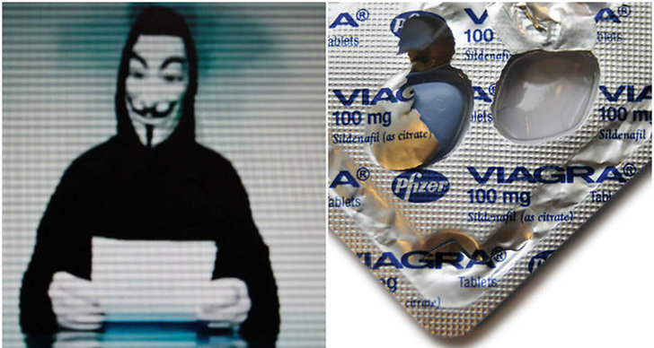 Viagra, Hemsida, Islamiska staten, Anonymous, Hackare