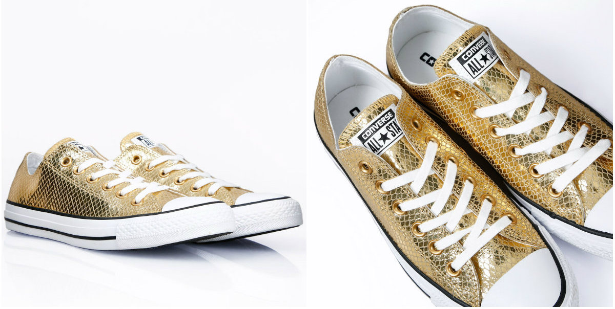 Converse i guld för 255 kronor Converse i guld för 255 kronor