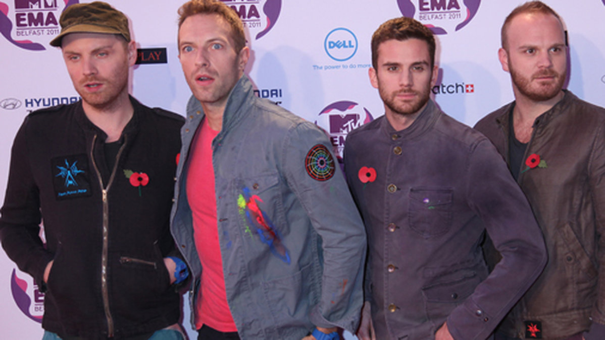 Coldplay gick inte heller lottlösa. 113 mille var lönechecken för rockbandet förra året.