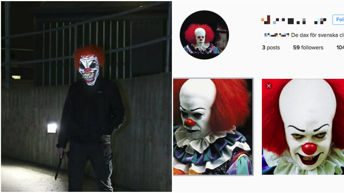 Ett mystiskt konto på Instagram uppmanar clowner i Sverige att mötas. 