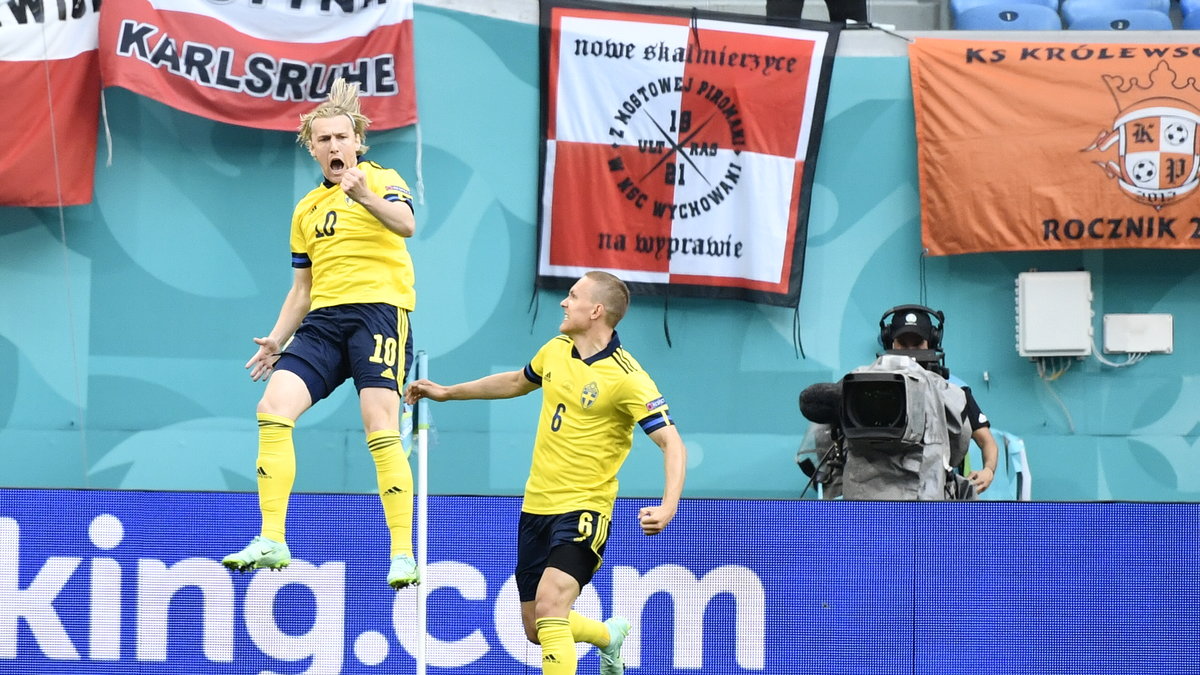 Emil Forsberg gav Sverige ledningen i matchen mot Polen – efter bara två minuter.