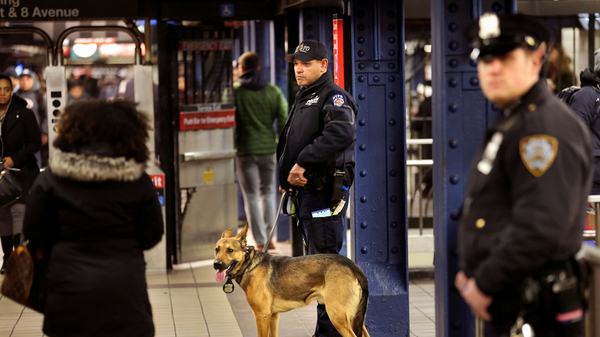 800 poliser ska stoppa personer som försöker planka i New Yorks tunnelbana. Arkivbild.