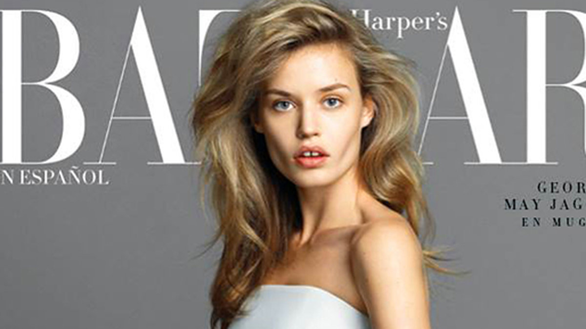 Georgia May Jagger på omslaget till Harpers Bazaar Mexiko.