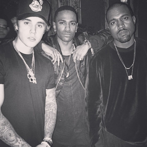 Justin Bieber hänger med Kanye West. Justin Bieber hänger med Kanye West.