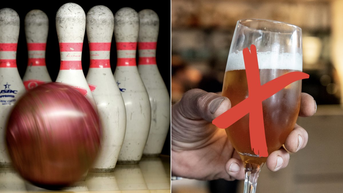 Det blir ingen alkohol i bowlinghallen framöver. 