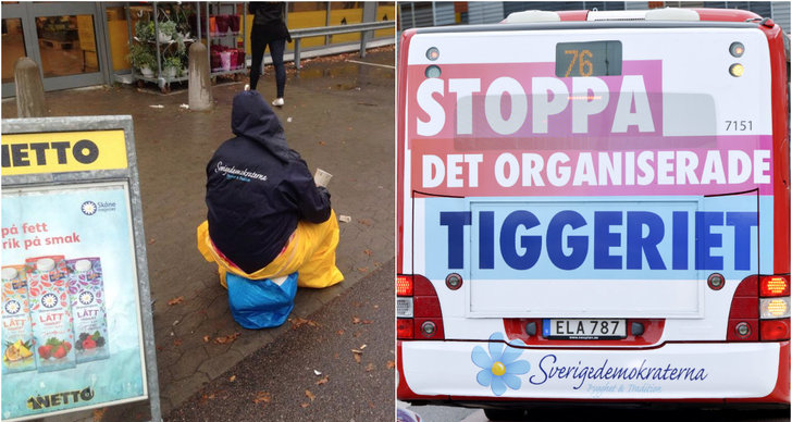 Motala, Sverigedemokraterna, Tiggeri