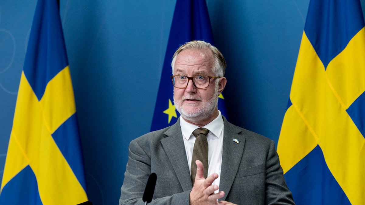 Johan Pehrson, arbetsmarknads- och integrationsminister. Arkivbild.