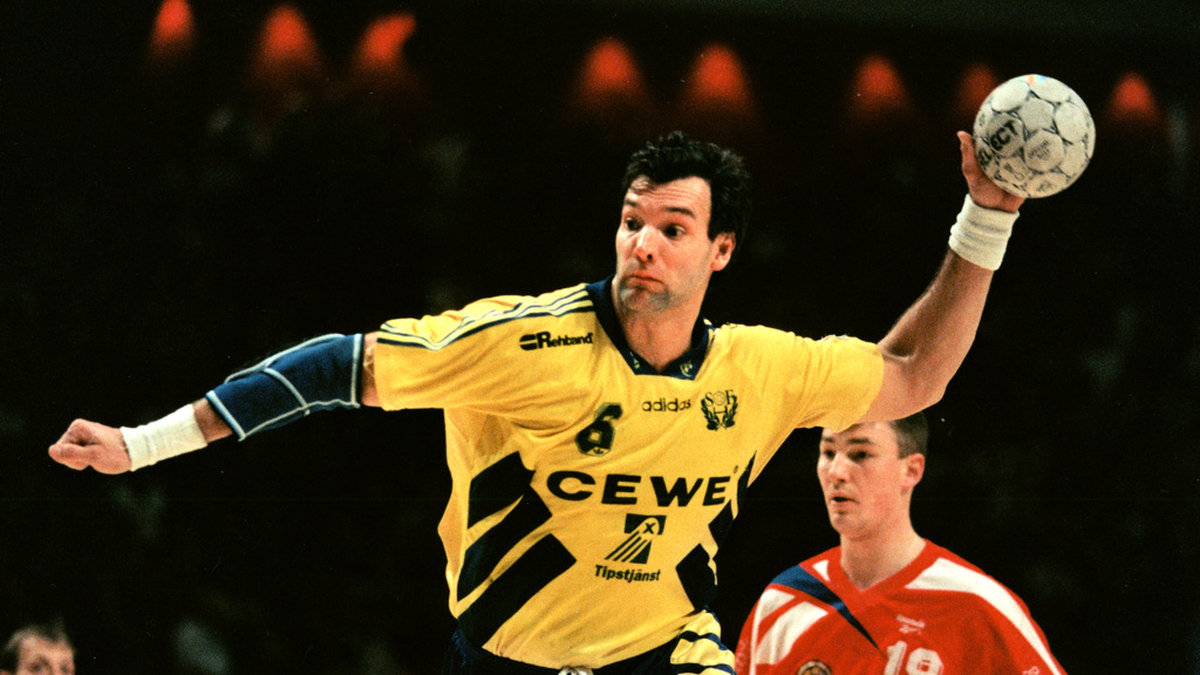 Per Carlén i landslaget 1996.