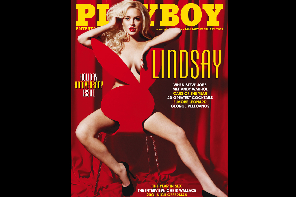 Lohan på omslaget av Playboy som sålde rekordmånga.