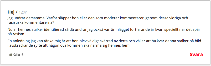 Isabella Löwengrip stalker är identifierad Isabella Löwengrip stalker är identifierad