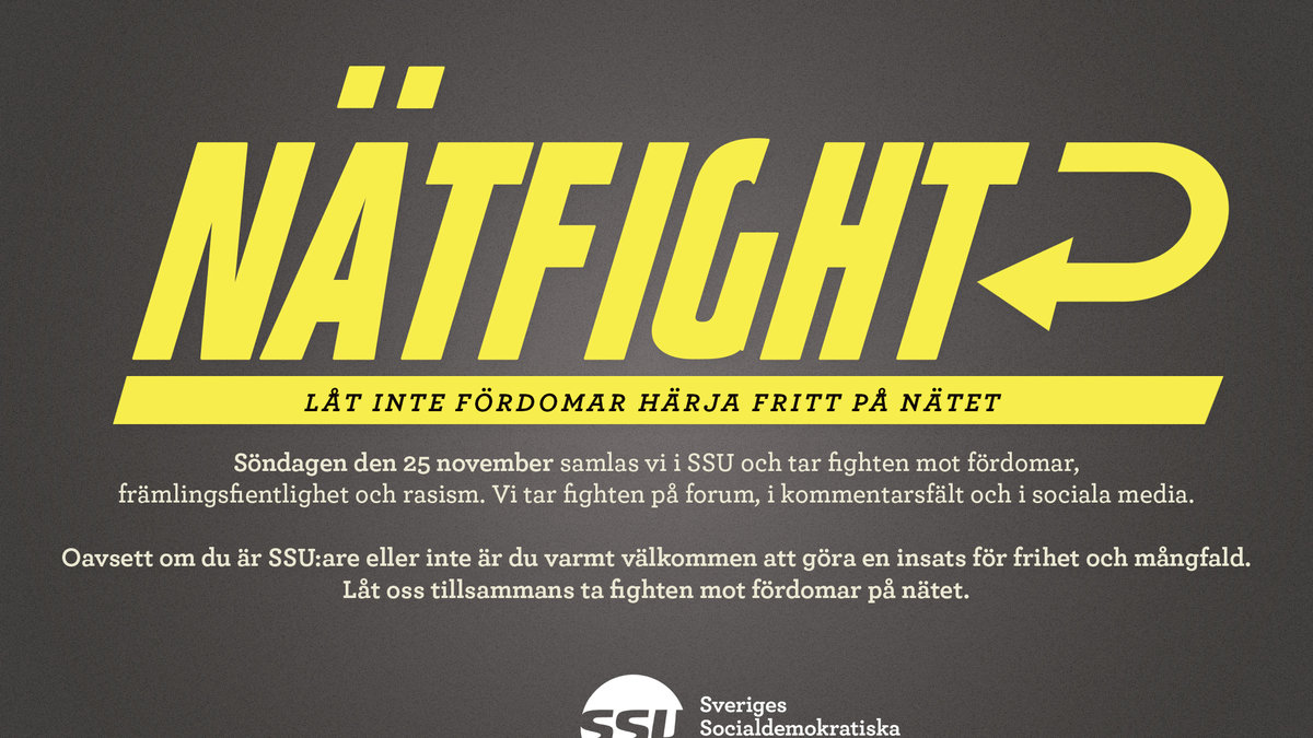 SSU:s bildmaterial för kampanjen Nätfight