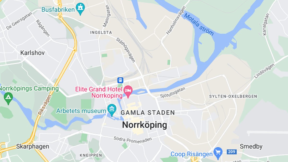 Google maps, Norrköping