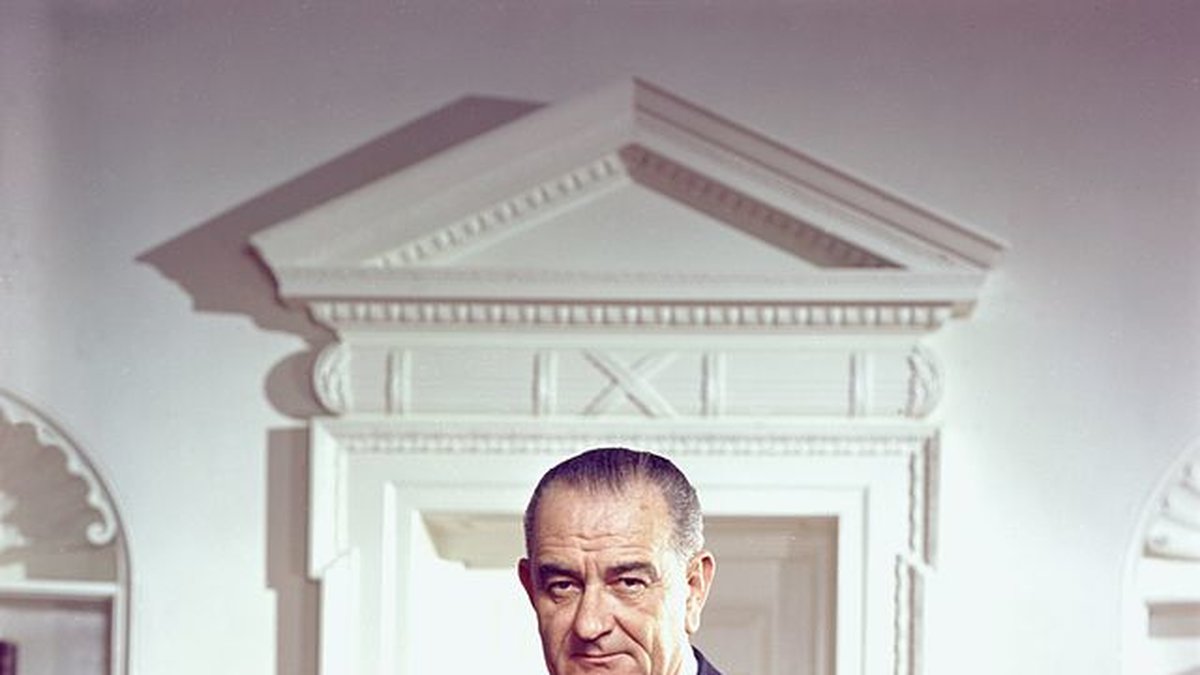 Lyndon B. Johnson. President mellan åren 1963-1969.
